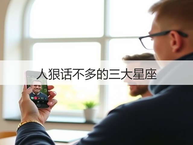 人狠话不多的三大星座(图2) 人狠话不多的三大星座(图2)