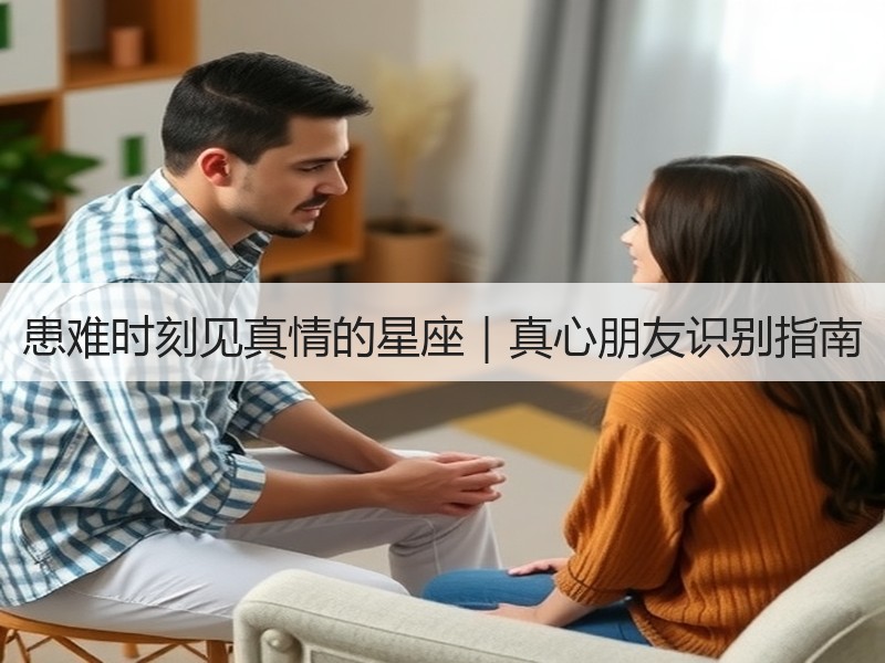 患难时刻见真情的星座｜真心朋友识别指南