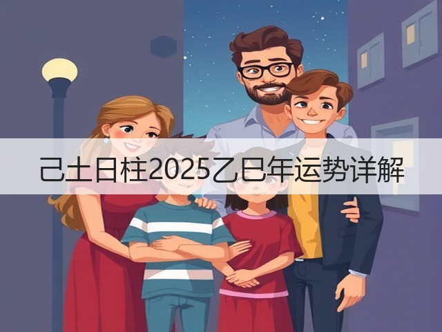 己土日柱2025乙巳年运势详解(图3) 己土日柱2025乙巳年运势详解(图3)