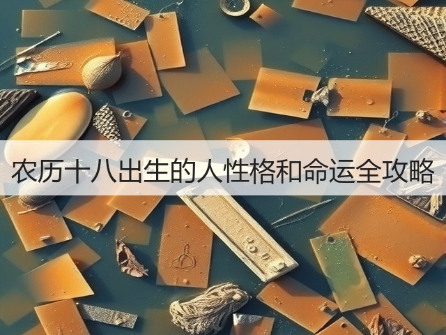 农历十八出生的人性格和命运全攻略(图3) 农历十八出生的人性格和命运全攻略(图3)