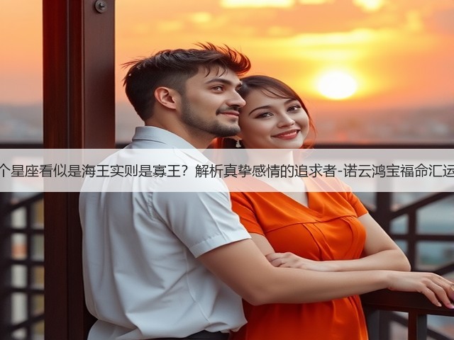 这四个星座看似是海王实则是寡王？解析真挚感情的追求者-诺云鸿宝福命汇运势网(图3)