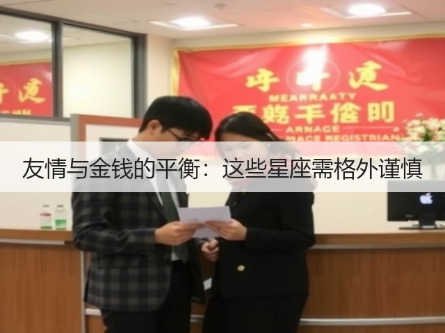 友情与金钱的平衡:这些星座需格外谨慎(图1) 友情与金钱的平衡:这些星座需格外谨慎(图1)