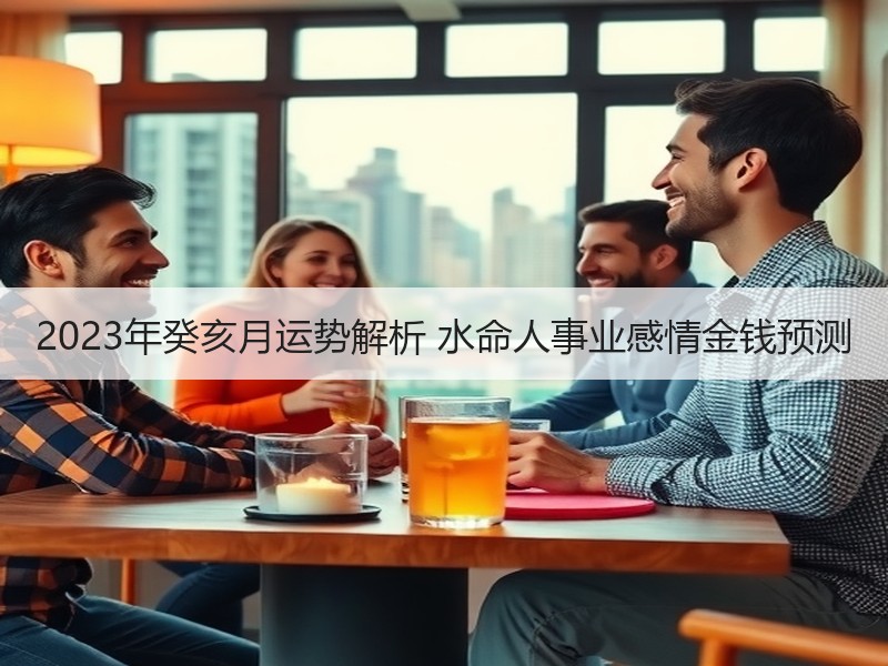 2023年癸亥月运势解析 水命人事业感情金钱预测