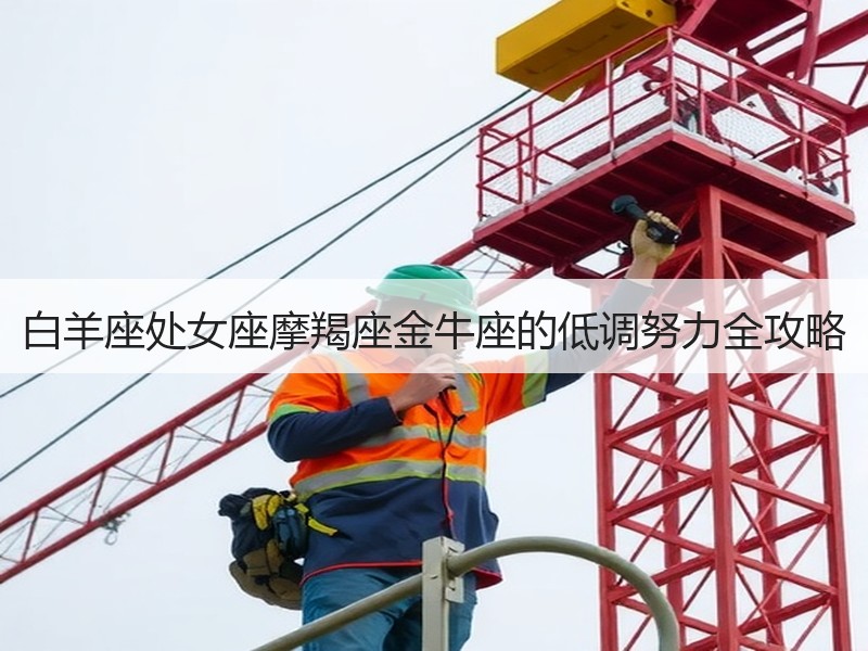 白羊座处女座摩羯座金牛座的低调努力全攻略