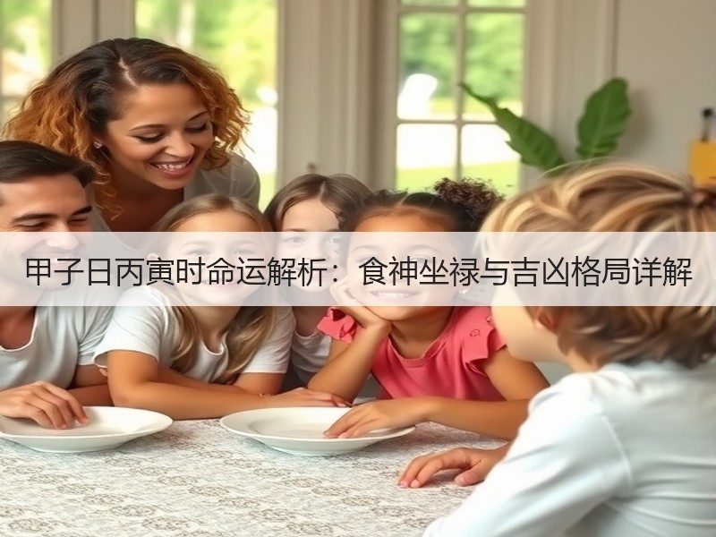 甲子日丙寅时命运解析：食神坐禄与吉凶格局详解