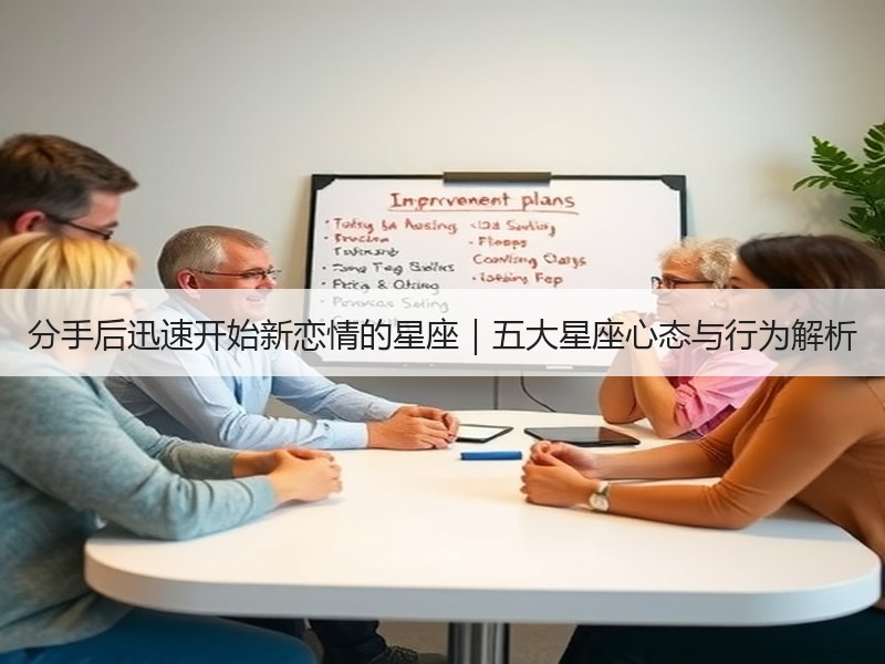 分手后迅速开始新恋情的星座｜五大星座心态与行为解析