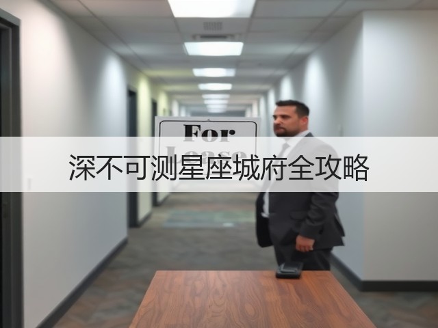深不可测星座城府全攻略(图3) 深不可测星座城府全攻略(图3)