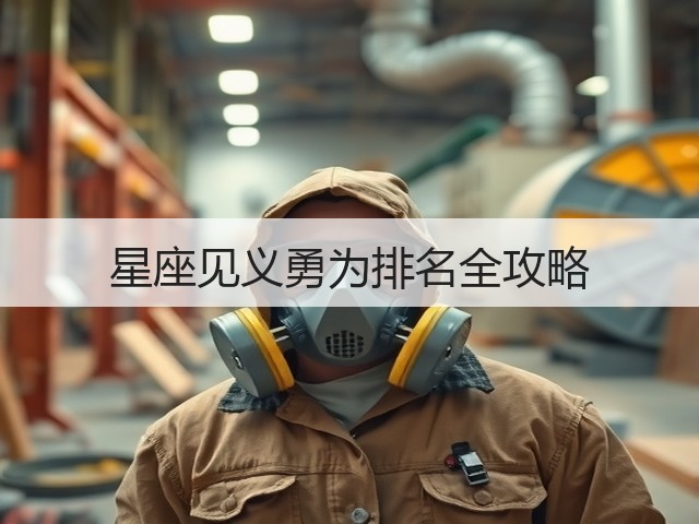 星座见义勇为排名全攻略(图1)