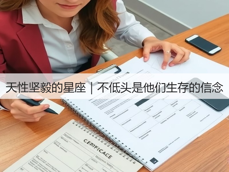 天性坚毅的星座｜不低头是他们生存的信念