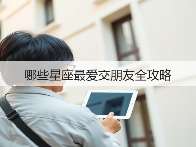 哪些星座最爱交朋友全攻略(图1) 哪些星座最爱交朋友全攻略(图1)