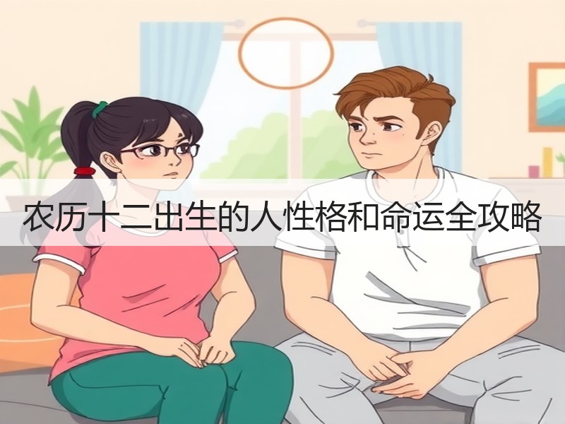 农历十二出生的人性格和命运全攻略