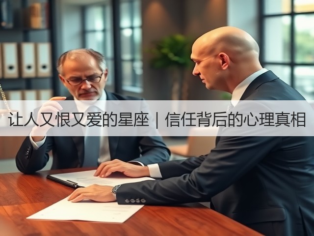 让人又恨又爱的星座｜信任背后的心理真相(图2)