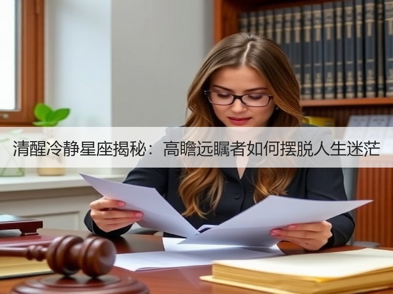 清醒冷静星座揭秘：高瞻远瞩者如何摆脱人生迷茫