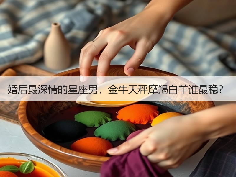 婚后最深情的星座男，金牛天秤摩羯白羊谁最稳？