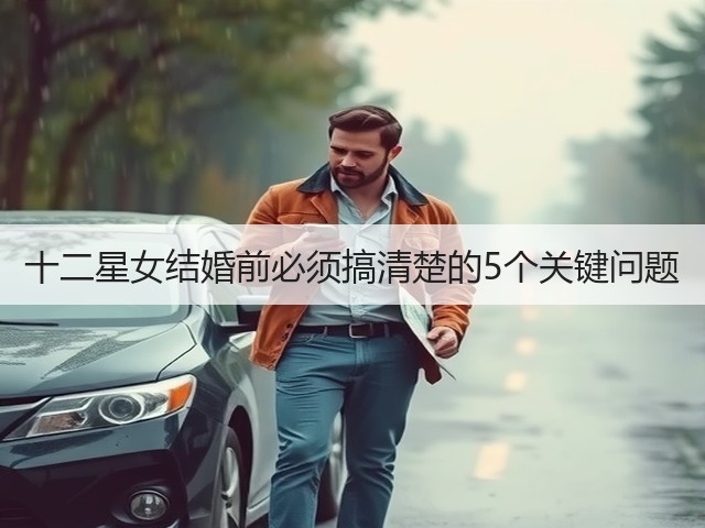 十二星女结婚前必须搞清楚的5个关键问题(图2) 十二星女结婚前必须搞清楚的5个关键问题(图2)