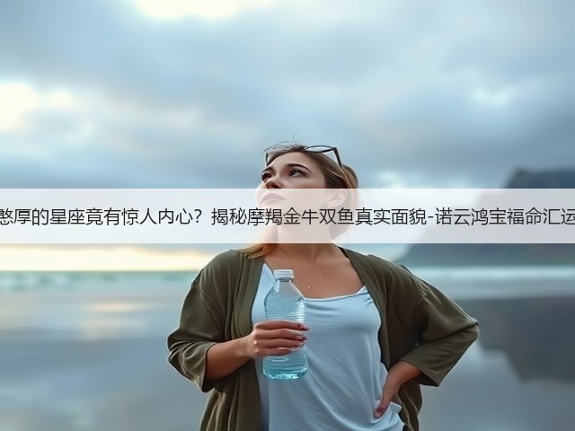 看似憨厚的星座竟有惊人内心？揭秘摩羯金牛双鱼真实面貌-诺云鸿宝福命汇运势网(图1)