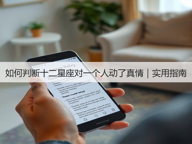 如何判断十二星座对一个人动了真情｜实用指南