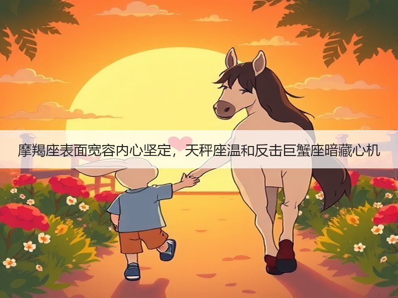摩羯座表面宽容内心坚定，天秤座温和反击巨蟹座暗藏心机