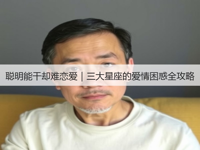聪明能干却难恋爱｜三大星座的爱情困惑全攻略