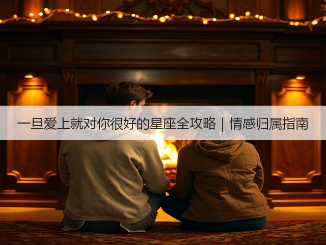 一旦爱上就对你很好的星座全攻略|情感归属指南(图2) 一旦爱上就对你很好的星座全攻略|情感归属指南(图2)