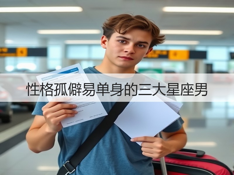 性格孤僻易单身的三大星座男