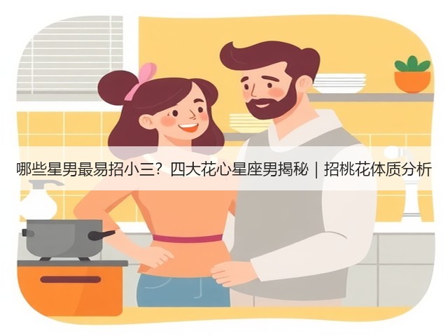 哪些星男最易招小三?四大花心星座男揭秘|招桃花体质分析(图3) 哪些星男最易招小三?四大花心星座男揭秘|招桃花体质分析(图3)