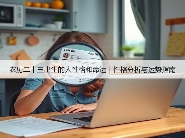 农历二十三出生的人性格和命运|性格分析与运势指南(图2) 农历二十三出生的人性格和命运|性格分析与运势指南(图2)