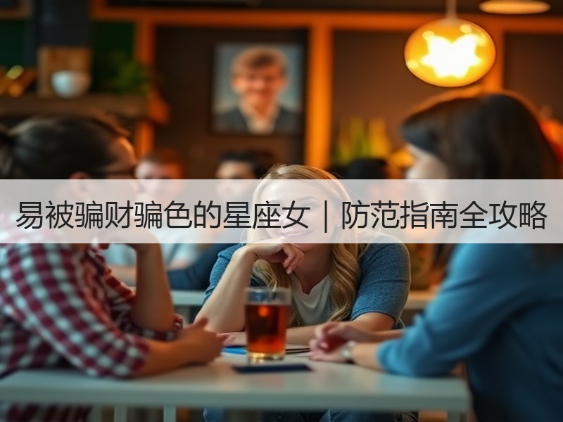 易被骗财骗色的星座女｜防范指南全攻略