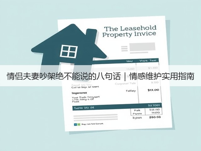 情侣夫妻吵架绝不能说的八句话｜情感维护实用指南(图1)