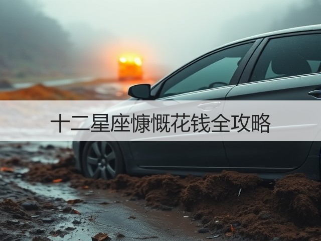十二星座慷慨花钱全攻略(图2) 十二星座慷慨花钱全攻略(图2)