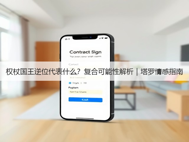 权杖国王逆位代表什么？复合可能性解析｜塔罗情感指南(图1)
