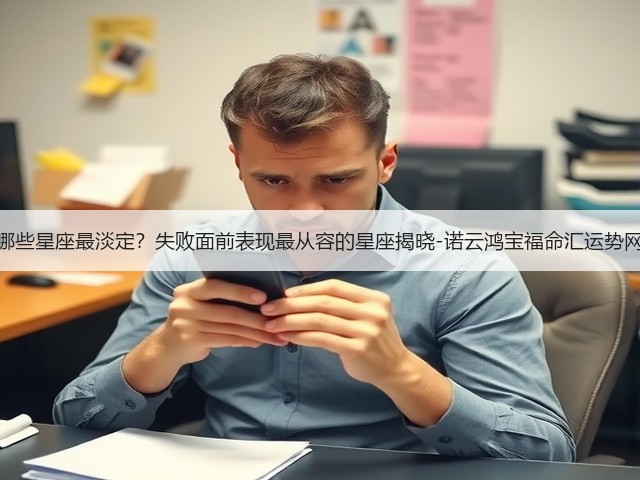 哪些星座最淡定?失败面前表现最从容的星座揭晓-诺云鸿宝福命汇运势网(图2) 哪些星座最淡定?失败面前表现最从容的星座揭晓-诺云鸿宝福命汇运势网(图2)