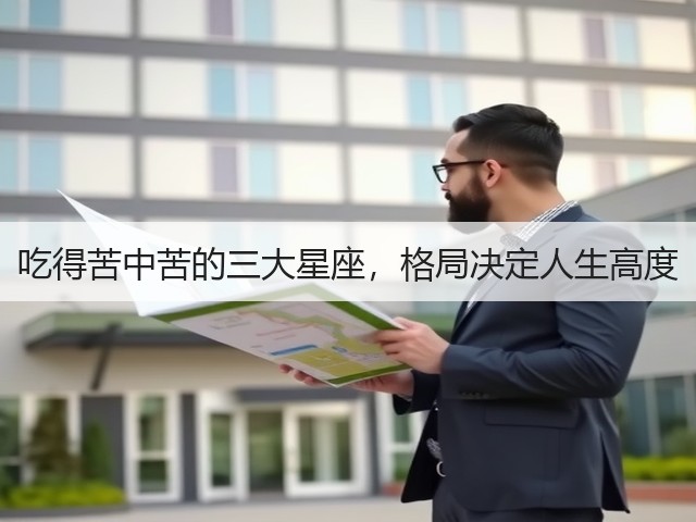 吃得苦中苦的三大星座，格局决定人生高度(图2)
