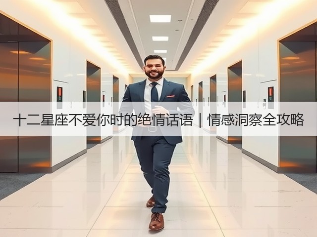 十二星座不爱你时的绝情话语|情感洞察全攻略(图2) 十二星座不爱你时的绝情话语|情感洞察全攻略(图2)