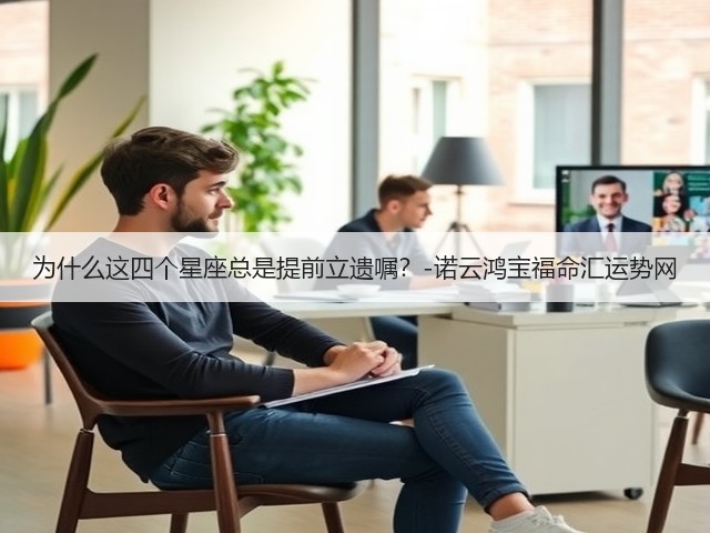 为什么这四个星座总是提前立遗嘱?-诺云鸿宝福命汇运势网(图1) 为什么这四个星座总是提前立遗嘱?-诺云鸿宝福命汇运势网(图1)
