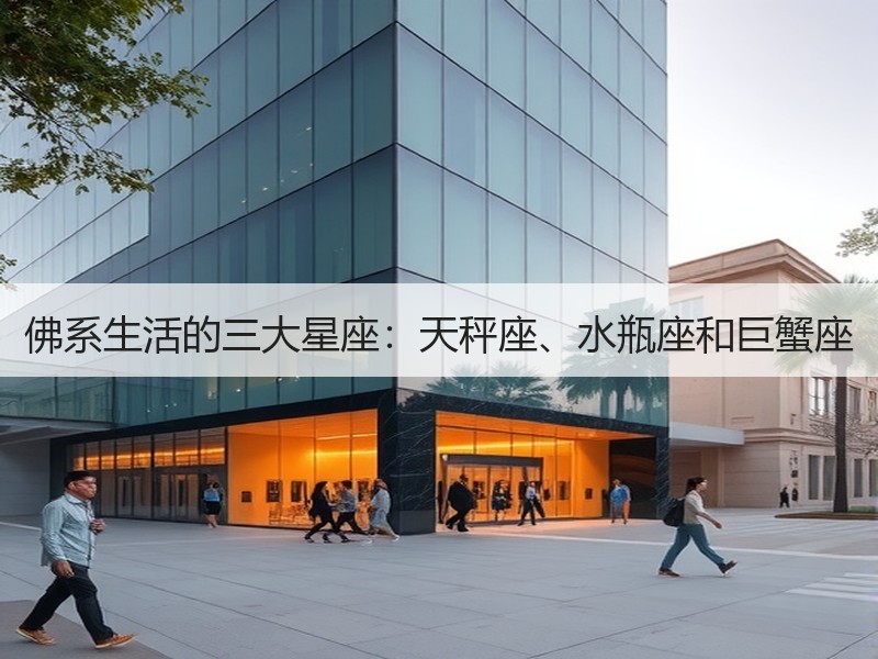 佛系生活的三大星座：天秤座、水瓶座和巨蟹座
