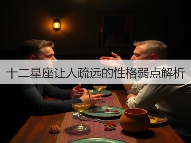 十二星座让人疏远的性格弱点解析(图2) 十二星座让人疏远的性格弱点解析(图2)
