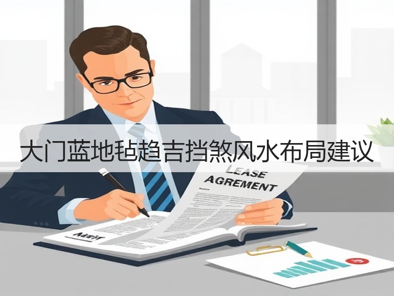 大门蓝地毡趋吉挡煞风水布局建议