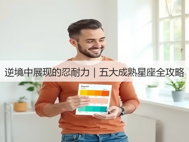逆境中展现的忍耐力｜五大成熟星座全攻略