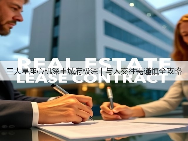 三大星座心机深重城府极深|与人交往需谨慎全攻略(图1) 三大星座心机深重城府极深|与人交往需谨慎全攻略(图1)