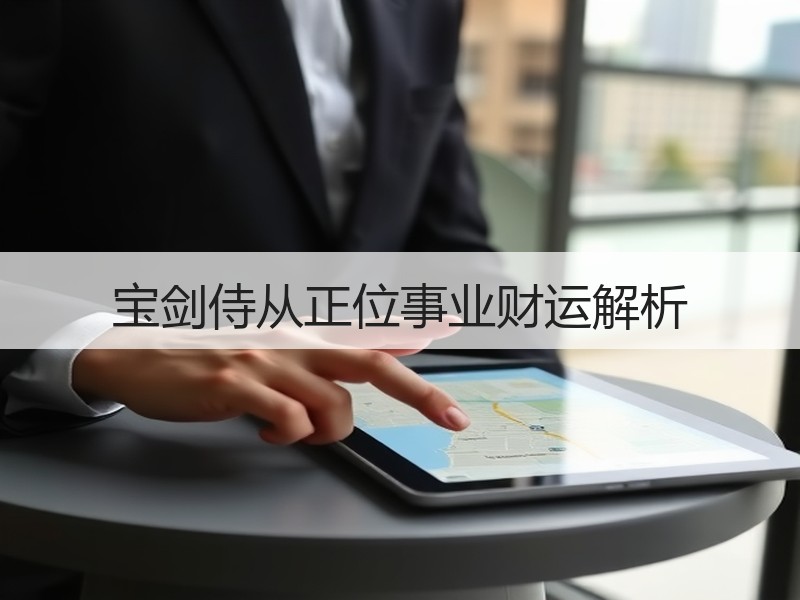 宝剑侍从正位事业财运解析