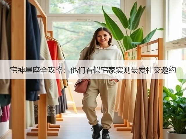 宅神星座全攻略：他们看似宅家实则最爱社交邀约(图1)