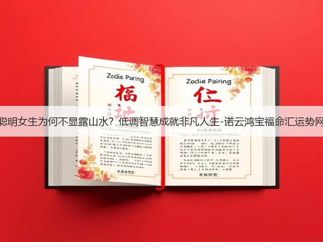 聪明女生为何不显露山水?低调智慧成就非凡人生-诺云鸿宝福命汇运势网(图2) 聪明女生为何不显露山水?低调智慧成就非凡人生-诺云鸿宝福命汇运势网(图2)