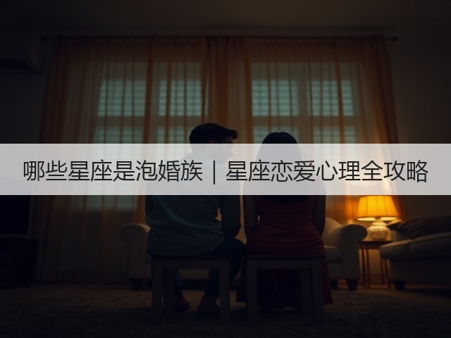 哪些星座是泡婚族|星座恋爱心理全攻略(图1) 哪些星座是泡婚族|星座恋爱心理全攻略(图1)