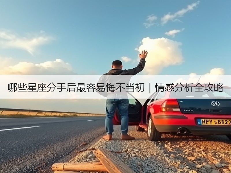 哪些星座分手后最容易悔不当初｜情感分析全攻略