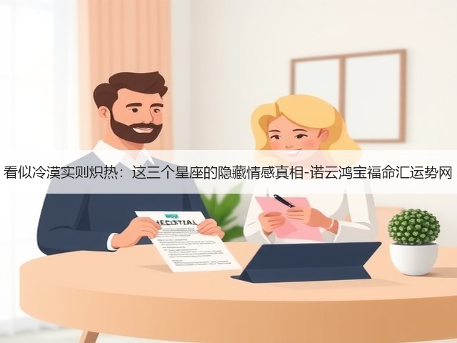 看似冷漠实则炽热:这三个星座的隐藏情感真相-诺云鸿宝福命汇运势网(图1) 看似冷漠实则炽热:这三个星座的隐藏情感真相-诺云鸿宝福命汇运势网(图1)