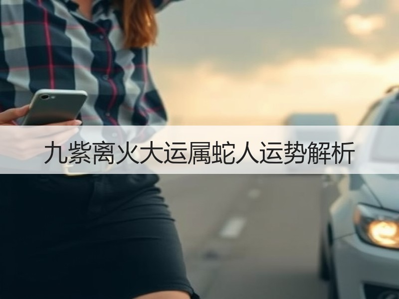 九紫离火大运属蛇人运势解析