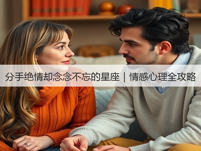 分手绝情却念念不忘的星座｜情感心理全攻略