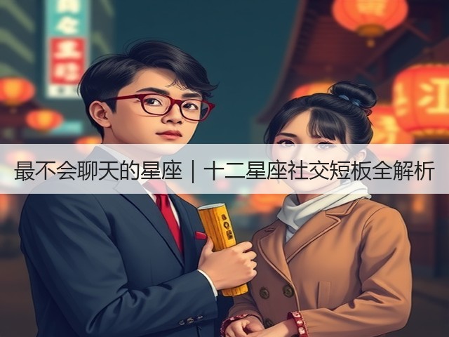 最不会聊天的星座｜十二星座社交短板全解析(图1)