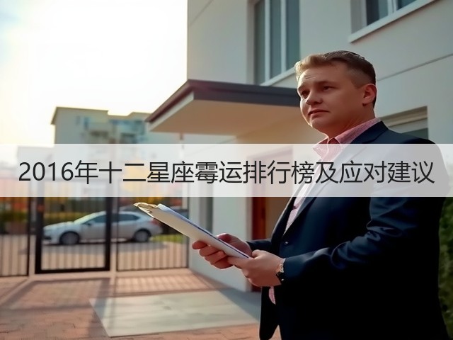 2016年十二星座霉运排行榜及应对建议(图1) 2016年十二星座霉运排行榜及应对建议(图1)